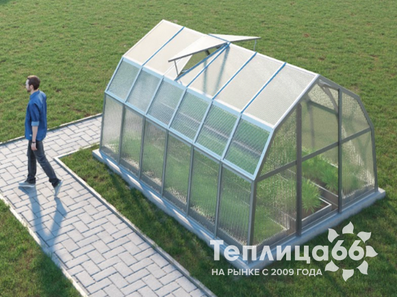 Теплица Рада Ладога из поликарбоната, ширина 2.65 метра
